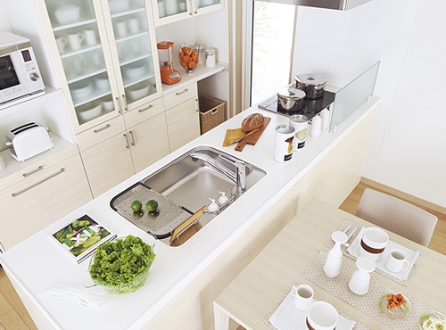 Detail kitchen counter Rumah Menshin