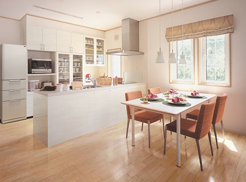 Dining dan kitchen area Rumah Menshin